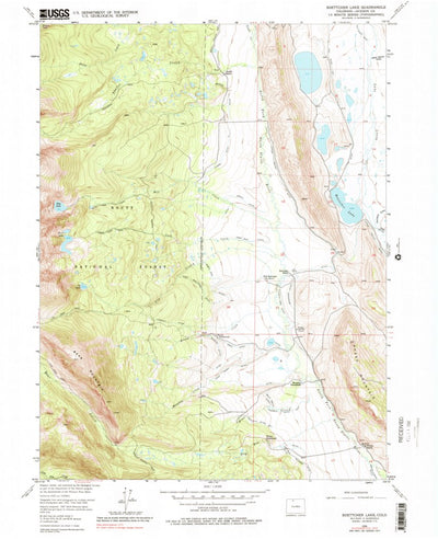 United States Geological Survey Boettcher Lake, CO (1956, 24000-Scale) digital map