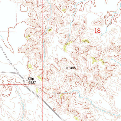 United States Geological Survey Bog Creek, SD (1993, 24000-Scale) digital map