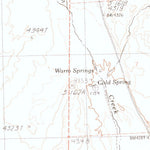 United States Geological Survey Bog Hot Springs, NV-OR (1990, 24000-Scale) digital map