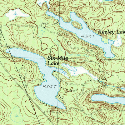 United States Geological Survey Bog Lake, ME (1990, 24000-Scale) digital map