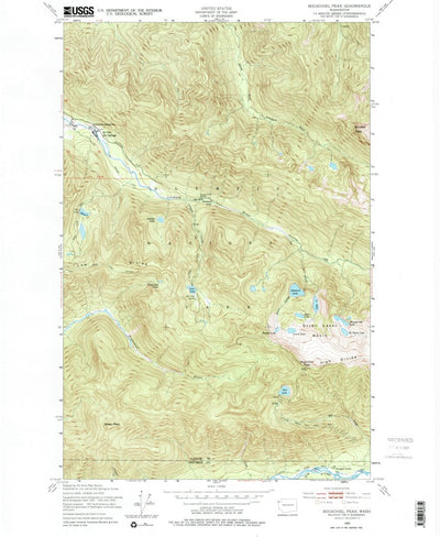 United States Geological Survey Bogachiel Peak, WA (1950, 24000-Scale) digital map