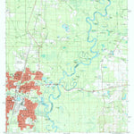 United States Geological Survey Bogalusa East, LA-MS (1997, 24000-Scale) digital map