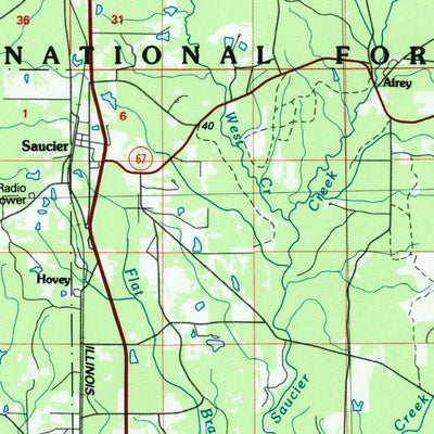 United States Geological Survey Bogalusa, LA-MS (1984, 100000-Scale) digital map