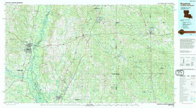 United States Geological Survey Bogalusa, LA-MS (1994, 100000-Scale) digital map