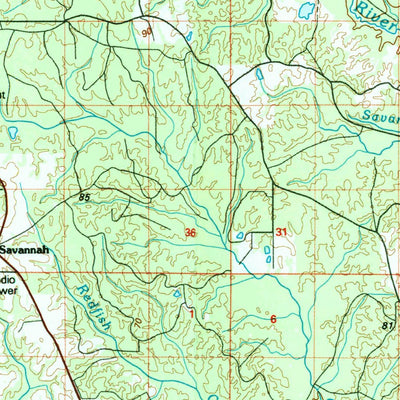 United States Geological Survey Bogalusa, LA-MS (1994, 100000-Scale) digital map
