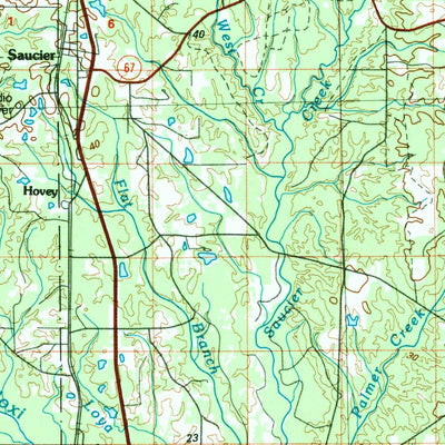 United States Geological Survey Bogalusa, LA-MS (1994, 100000-Scale) digital map