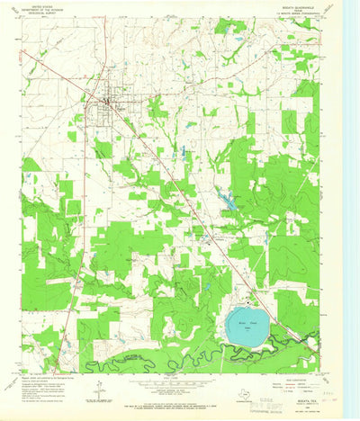 United States Geological Survey Bogata, TX (1964, 24000-Scale) digital map
