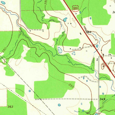 United States Geological Survey Bogata, TX (1964, 24000-Scale) digital map