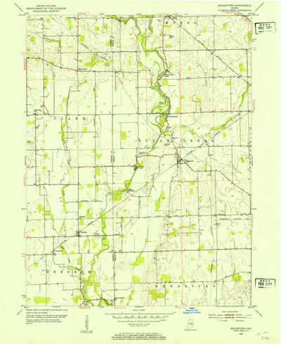United States Geological Survey Boggstown, IN (1953, 24000-Scale) digital map