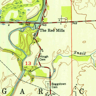 United States Geological Survey Boggstown, IN (1953, 24000-Scale) digital map