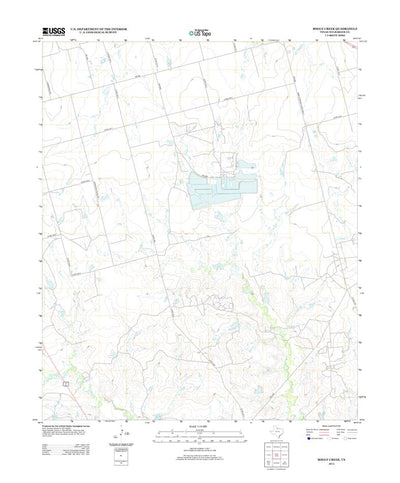 United States Geological Survey Boggy Creek, TX (2012, 24000-Scale) digital map