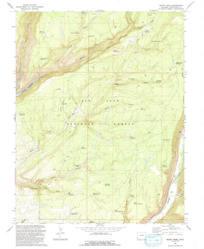 United States Geological Survey Boggy Draw, CO (1993, 24000-Scale) digital map