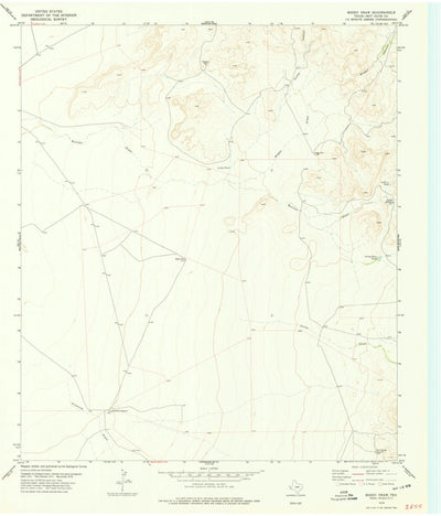 United States Geological Survey Boggy Draw, TX (1978, 24000-Scale) digital map