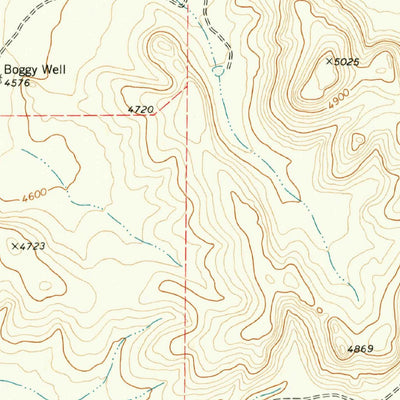 United States Geological Survey Boggy Draw, TX (1978, 24000-Scale) digital map