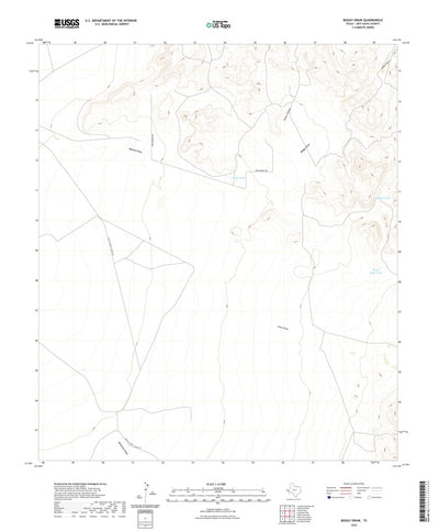 United States Geological Survey Boggy Draw, TX (2022, 24000-Scale) digital map