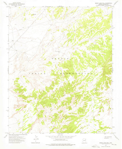 United States Geological Survey Boggy Lake Well, AZ (1972, 24000-Scale) digital map