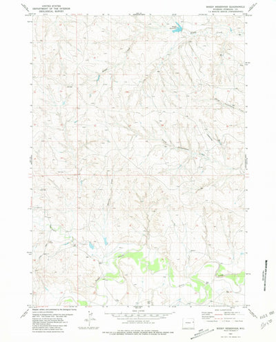 United States Geological Survey Boggy Reservoir, WY (1981, 24000-Scale) digital map