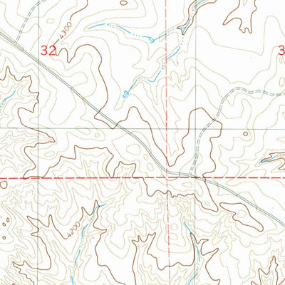 United States Geological Survey Boggy Reservoir, WY (1981, 24000-Scale) digital map
