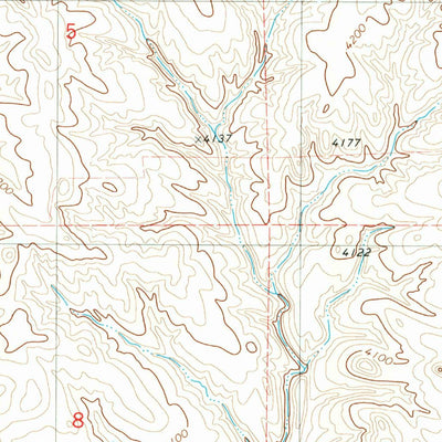 United States Geological Survey Boggy Reservoir, WY (1981, 24000-Scale) digital map