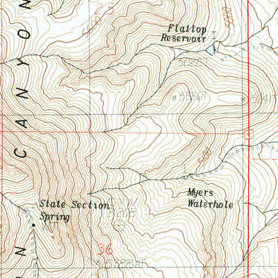 United States Geological Survey Boghole Spring, OR (1982, 24000-Scale) digital map