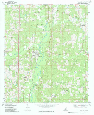 United States Geological Survey Bogue Chitto, MS (1972, 24000-Scale) digital map