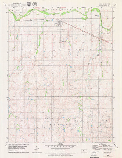 United States Geological Survey Bogue, KS (1979, 24000-Scale) digital map