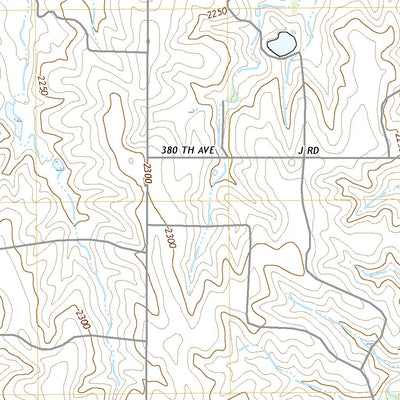 United States Geological Survey Bogue, KS (2022, 24000-Scale) digital map