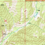 United States Geological Survey Bohannon Spring, ID-MT (1997, 24000-Scale) digital map