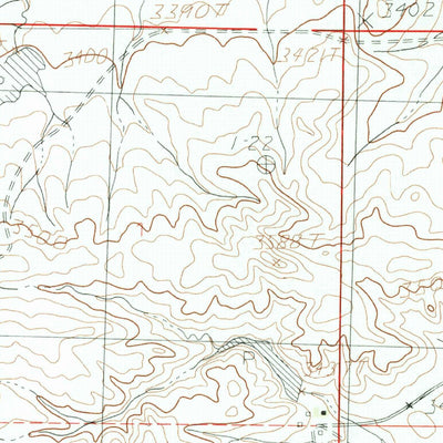 United States Geological Survey Bohemian Corners, MT (1985, 24000-Scale) digital map