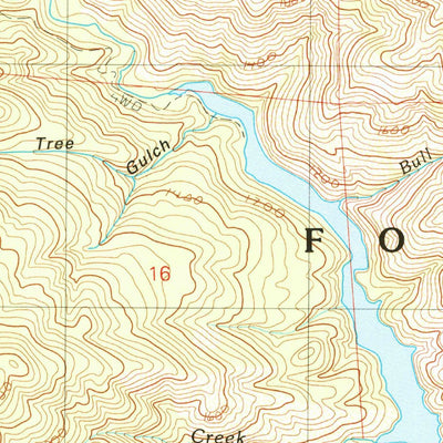 United States Geological Survey Bohemotash Mountain, CA (1990, 24000-Scale) digital map