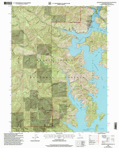 United States Geological Survey Bohemotash Mountain, CA (1998, 24000-Scale) digital map
