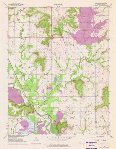 United States Geological Survey Boicourt, KS (1957, 24000-Scale) digital map