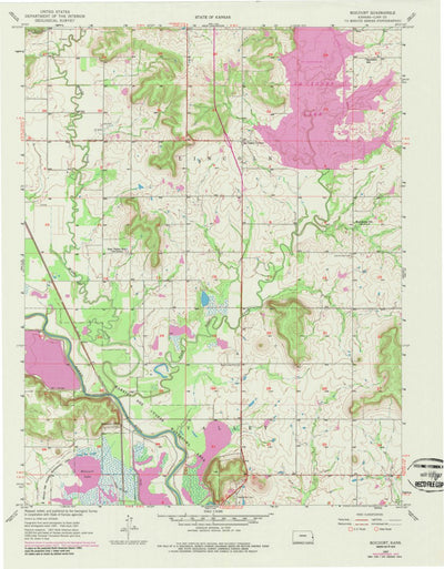 United States Geological Survey Boicourt, KS (1986, 24000-Scale) digital map