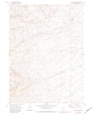 United States Geological Survey Boies Reservoir, NV (1968, 24000-Scale) digital map