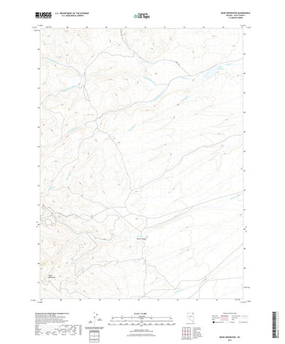 United States Geological Survey Boies Reservoir, NV (2021, 24000-Scale) digital map