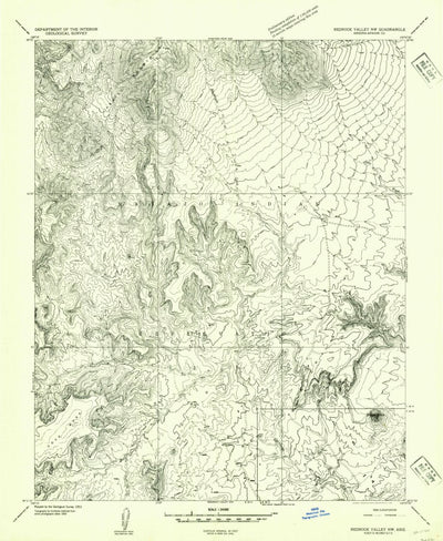 United States Geological Survey Boiling Over Well, AZ (1953, 24000-Scale) digital map