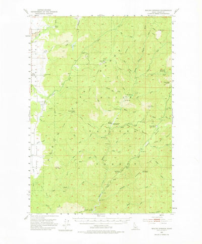 United States Geological Survey Boiling Springs, ID (1953, 62500-Scale) digital map