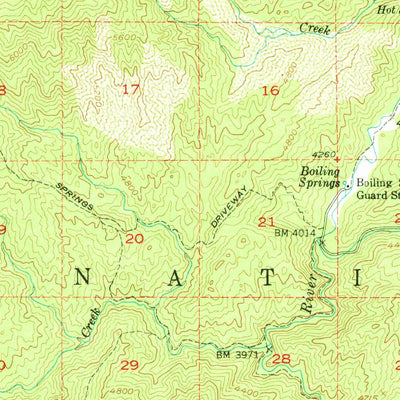 United States Geological Survey Boiling Springs, ID (1953, 62500-Scale) digital map