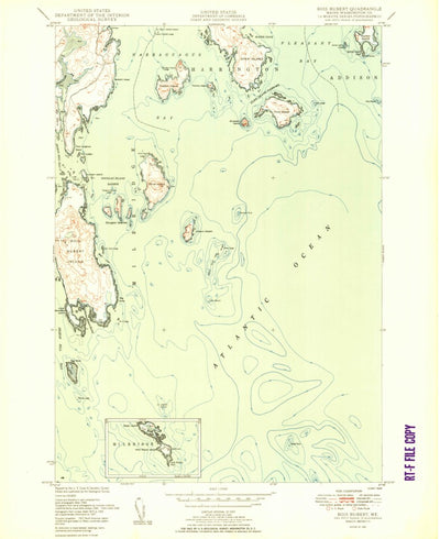 United States Geological Survey Bois Bubert, ME (1950, 24000-Scale) digital map