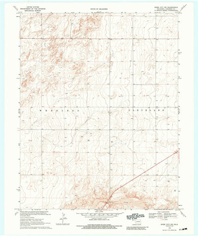 United States Geological Survey Boise City NW, OK (1969, 24000-Scale) digital map