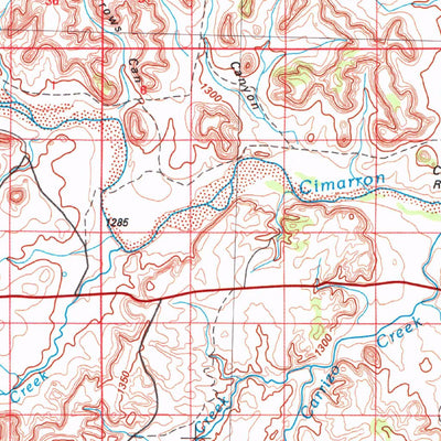 United States Geological Survey Boise City, OK-CO-TX-KS (1982, 100000-Scale) digital map