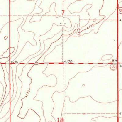 United States Geological Survey Boise City SE, OK-TX (1969, 24000-Scale) digital map