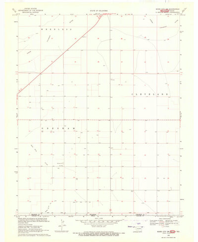 United States Geological Survey Boise City SW, OK-TX (1969, 24000-Scale) digital map