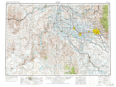 United States Geological Survey Boise, ID-OR (1955, 250000-Scale) digital map