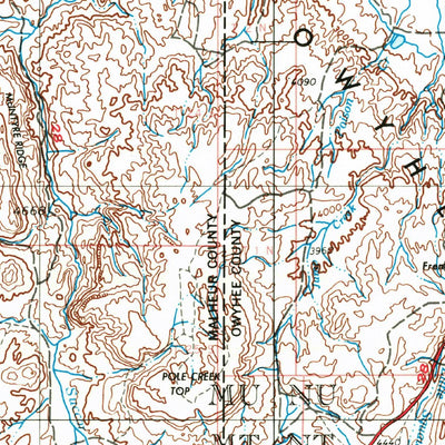 United States Geological Survey Boise, ID-OR (1955, 250000-Scale) digital map