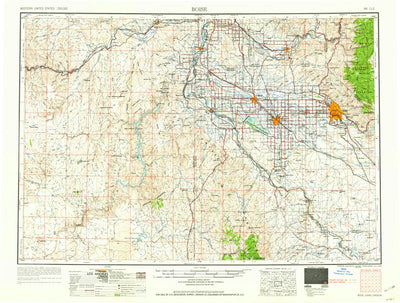 United States Geological Survey Boise, ID-OR (1962, 250000-Scale) digital map