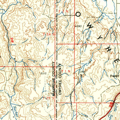 United States Geological Survey Boise, ID-OR (1962, 250000-Scale) digital map