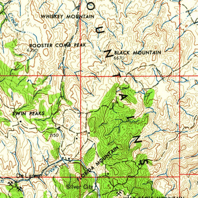 United States Geological Survey Boise, ID-OR (1962, 250000-Scale) digital map