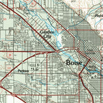 United States Geological Survey Boise, ID-OR (1981, 100000-Scale) digital map