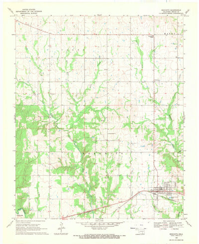 United States Geological Survey Bokchito, OK (1969, 24000-Scale) digital map